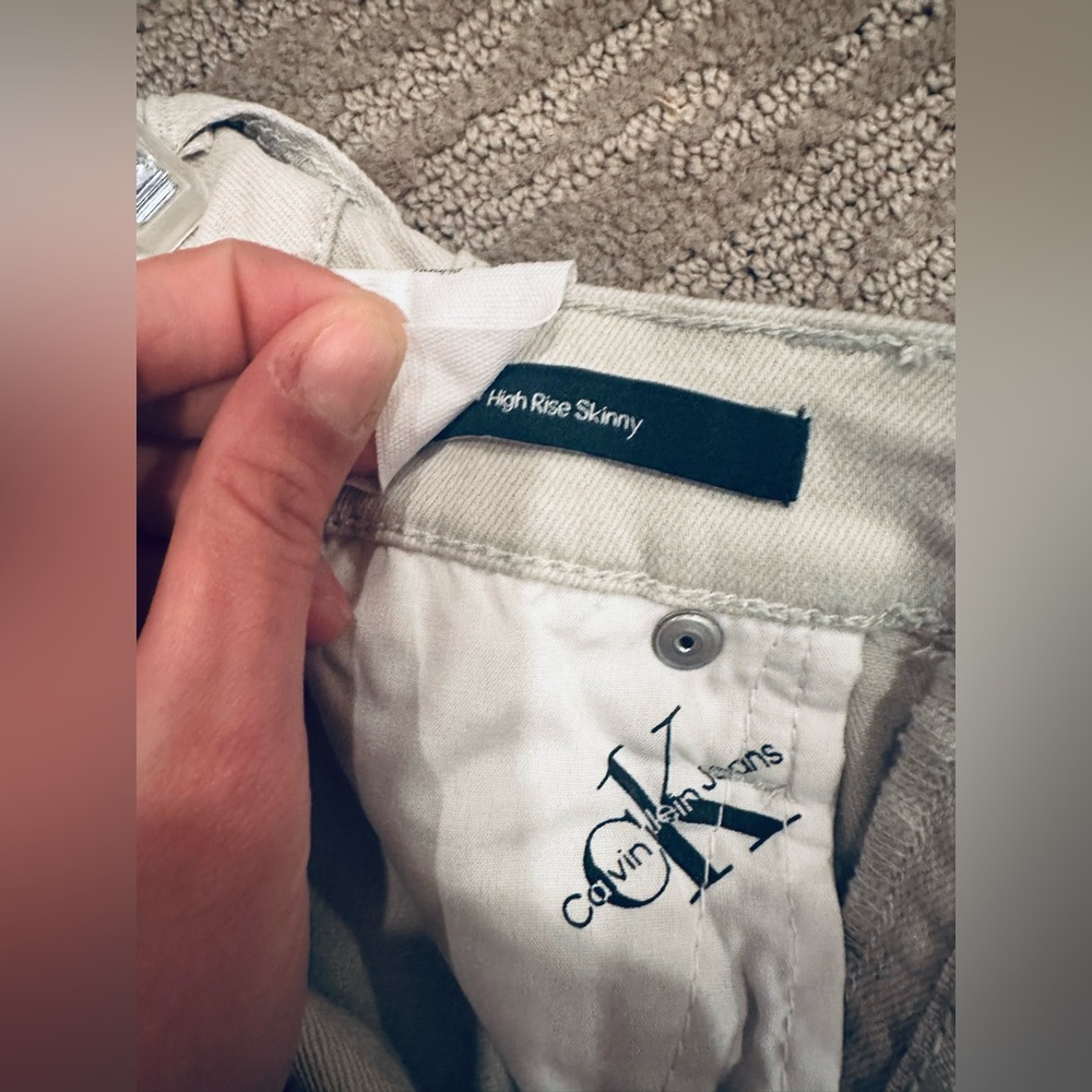 🆕Calvin Klein gray high rise skinny jeans women - Picture 9 of 10